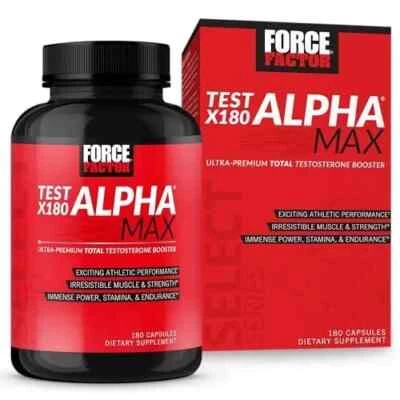 Teste FORCE FACTOR X180 Alpha Max reforço total de testosterona e óxido nítrico... - Imagem 1 de 4