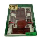 Vintage 7-teiliges handgefertigtes Ess-Set Puppenhaus Miniatur 1/12 Maßstab in Box