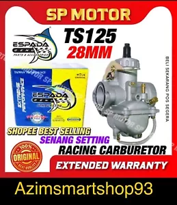 Carburetor TS125 Complete Set ESPADA 100% Original Setting racing - Picture 1 of 6