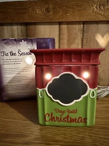 SCENTSY WARMER Full Size 'TIS THE SEASON’ Countdown Days Until Christmas - Picture 1 of 15