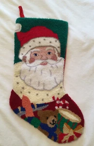 Vintage Weihnachts Nadelspitze Weihnachtsstrumpf - Bild 1 von 3