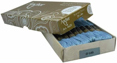 Anchor 0140 Sewing Embroidery Cotton Cross Stitch Stranded Threads Floss Blue - Image 1 of 4