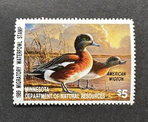 WTDstamps - 1989 MINNESOTA - State Duck Stamp - Mint OG NH - Picture 1 of 2
