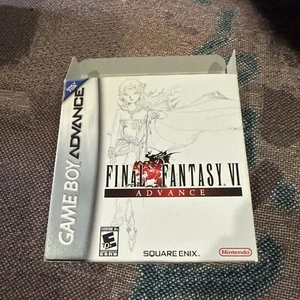 Final Fantasy VI 6 Advance (Game Boy Advance, 2007) Caja Manual Artículos Solo - Imagen 1 de 17