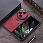 For OnePlus Open PU Leather Magnetic Case Slim Shockproof Mag Safe Compatible
