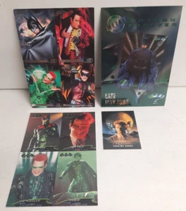 Uncut Mini Card Lot Check Description for List Batman Forever Metal DC Comics - Picture 1 of 9