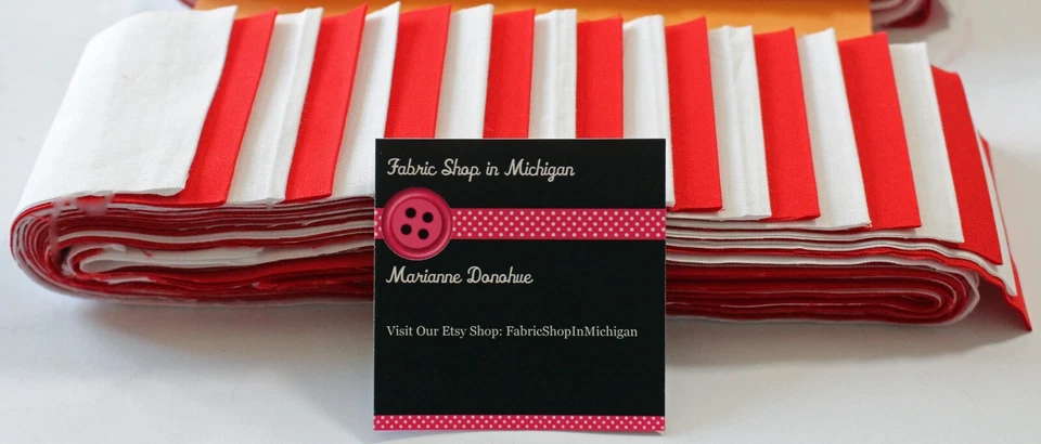 Rollo de gelatina rojo y blanco sólido medio paquete, veinte (20) tiras de 2,5 pulgadas Foto 1 de 1