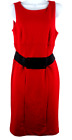 Adrienne Vittadini Red Sparkle Sleeveless Sheath Dress New (other) Size 4