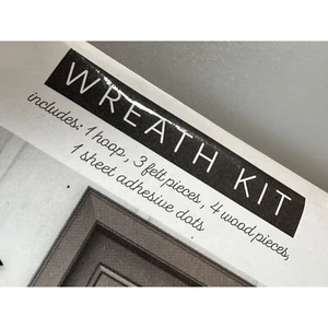 DIY Halloween Kranz Set Basteln Hoop Filz Holz Stücke Kinder Tür Deko Ziel 2022 - Bild 1 von 6