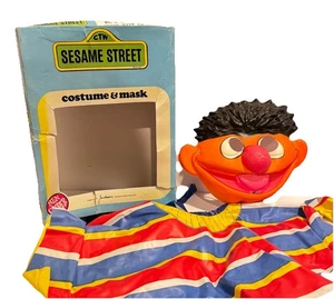 Vintage 1979 BEN COOPER Halloween Costume & Mask Sesame Street ERNIE Tiny Tot - Picture 1 of 9