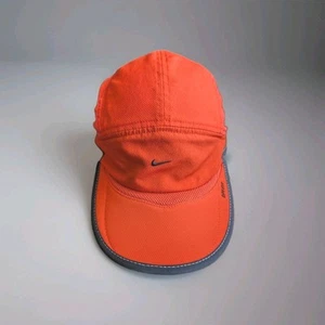 Orange Nike 7-Panel Daybreak Dri-Fit Running Training Mesh Cap Hat - Picture 1 of 7