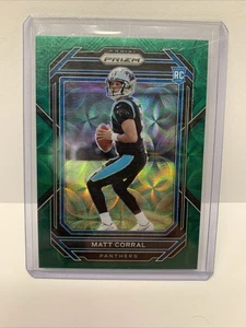 2022 Prizm MATT CORRAL Green Scope Prizm /75 #304 Rookie RC Panthers SP - Picture 1 of 2