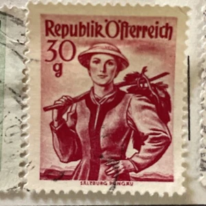 Austria 30g RepubliK Ofterreich Stamp Salzburg Pongau - Picture 1 of 3