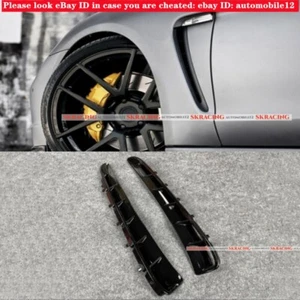 For 2010-2016 Porsche Panamera 970 Gloss Black Side Fender Vent Cover Trim - Foto 1 di 10