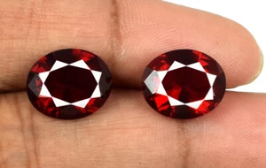 Natürliches Oval Burma Rubin Schmuckherstellung Edelstein Paar 6,60 Ct zertifiziert SQ95 - Bild 1 von 7