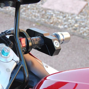THROTLOCK MOTORBIKE/MOTORCYCLE/MOPED HANDLEBAR THROTTLE BRAKE GRIP LOCK BLACK - Picture 1 of 4