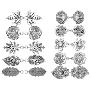 Retro Sweater Brooch Clips for Women Shawl Cardigan Collar Dress Shirt Clips - Picture 1 of 23