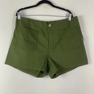 Maeve by Anthropologie The Colette Shorts Women's Size 16W Green - Picture 1 of 10