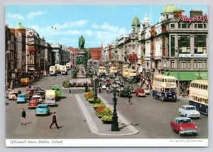 O Connell Street Dublin Irlanda Postkarte - Bild 1 von 2