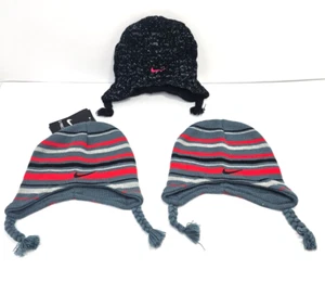 Nike Kids 3-Piece Beanie Hat Set 7A2408-A45 Toddler Size 2/4T Armour Slate - Picture 1 of 6