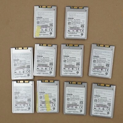 Toshiba MK1633GSGF 160 GB SATA disco duro de 1,8 pulgadas lote de 10 5400 RPM Foto 1 de 4