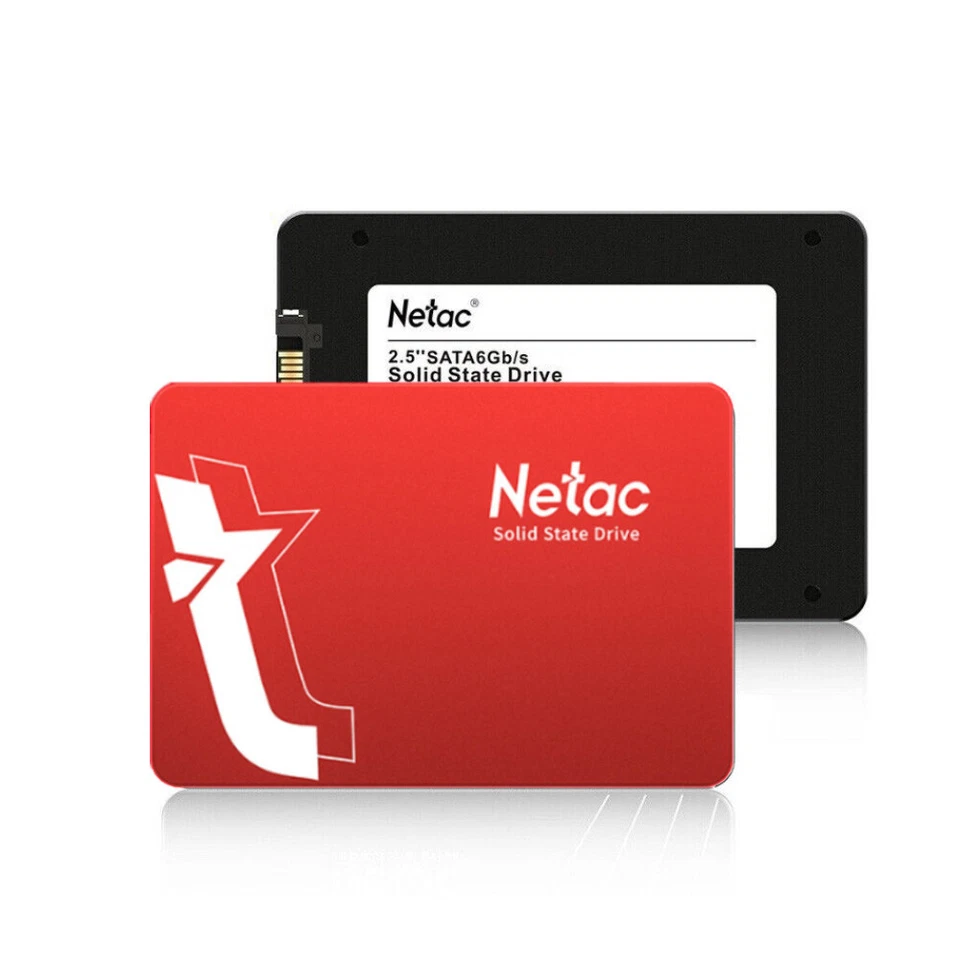 256GB Netac Interne Festplatte SSD 2.5" SATA III 6 GB/s 510MB/S 3D Nand Laptop