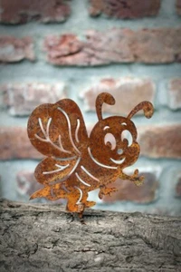 Gartenstecker Biene Edelrost Dekofigur Gartendeko Tierfigur Landhausstil Rost - Bild 1 von 3