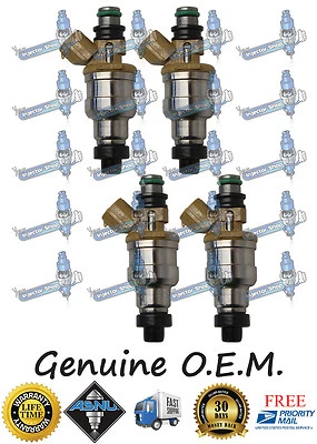 GENUINE Upgrade 4x 195500-2180 Fuel Injectors Ford Denso Mazda Kia 1.8L - Image 1 of 3