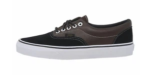 VANS Era Men Women Faux Leather Black/Brown Suede Lace Up Sneakers Shoes - Picture 1 of 6