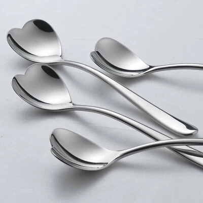 Genuine Italian Design spoon ALESSI for Delta Airline Heart Shaped Coffee Spoons - Image 1 of 4