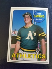 Jose Canseco Oakland Athletics #BC42 1990 Baseball Cards Magazine White Border