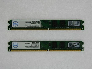 DELL 4GB (2GBX2) DESKTOP MEMORY PC2 6400 800MHz NON-ECC DDR2 SNPYG410C/2G NEW - Picture 1 of 1