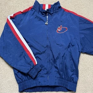 Vintage 90s Logo Athletic Cleveland Indians Full Zip Chief Wahoo Windbreaker Jacket - Bild 1 von 12