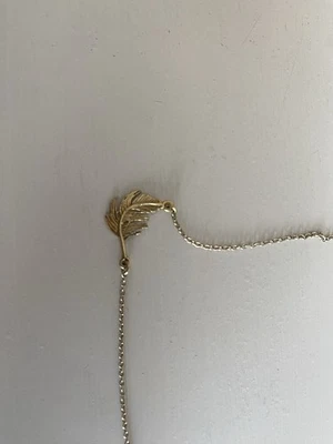 Alex Monroe Small Feather Chain Necklace - Image 1 of 2