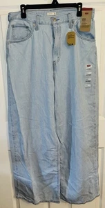 Neu mit Etikett Blue Jeans Levi's Damen 31 x 31 Cinch Baggy Jeans hell weites gerades Bein - Bild 1 von 8