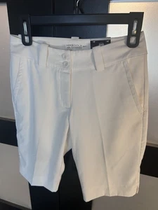 Nike Golf DRI-FIT Tour Performance Short Color White Modern Rise NWT Size 0 - Picture 1 of 8