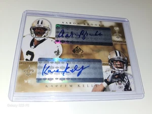 2003 Upper Deck SP Signature Edition-Dual Auto(AU) Aaron Brooks/Kareem Kelly /75 - Picture 1 of 7