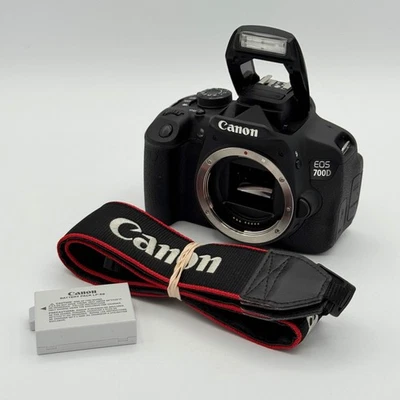 佳能 EOS 700D 黑色 相机 仅机身 已测试 可正常工作 — 第 1/4 张图片