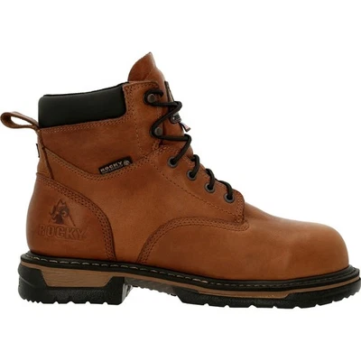 Botas de trabajo Rocky IronClad punta de acero impermeables RKK0330 de cuero marrón para hombre 13 Foto 1 de 4