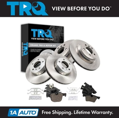 Kit de pastillas de freno y rotor de cerámica TRQ para BMW 428i Gran Coupé 2015 Foto 1 de 4