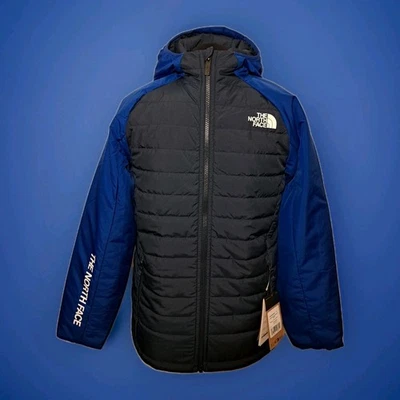 North Face Teen Never Stop Synthetic Hooded Jacket Blue/black  XL  14-16 years - Image 1 of 4