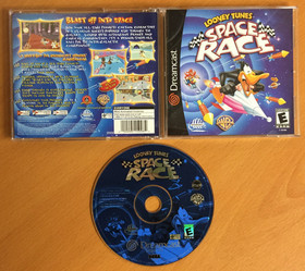 LOONEY TUNES Space Race SEGA DREAMCAST Complete CIB WB Bugs Bunny DAFFY DUCK