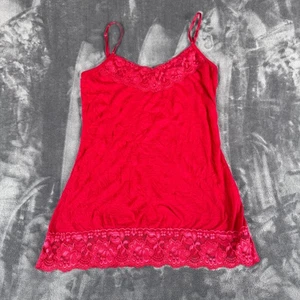 Camiseta sin mangas Maurices para mujer con ribete de encaje Y2K cami sirena arrugada preppy talla pequeña - Imagen 1 de 7