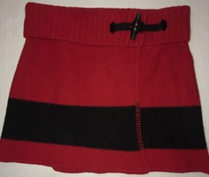 Ralph lauren polo girls skirt lambswool L (12-14) red/black toggle - Picture 1 of 7