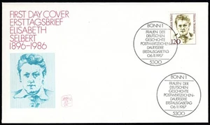 FDC Germany West, 1987. Bonn. Famous Women First Day - Picture 1 of 3
