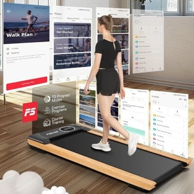 2-in-1 Walking Pad Treadmill with APP, 2.5HP Motor Treadmill Machine 300lbs 4MPH - Image 1 of 4