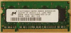 DDR2 SODIMM 256MB 512MB 1GB 2GB - Picture 1 of 6