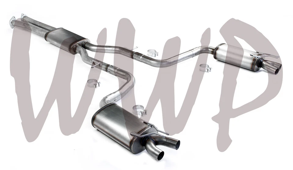 Sistema de escape doble CatBack de acero inoxidable de 2,5" 15-16 Hyundai Genesis 5,0 L V8 sedán Foto 1 de 3