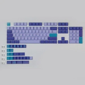 1 Set Violet Vaporwave Sky Custom Keycap Set For Mechanical Keyboard - Picture 1 of 12