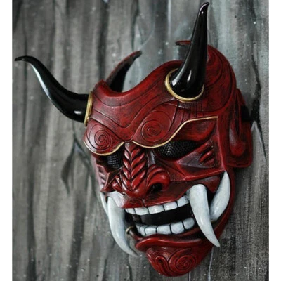 Máscara Diablo 3D Japonesa Hannya Demonio Oni Samurai Kabuki Vestido Elegante Fiesta Accesorios Foto 1 de 4